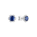 Diamond earrings with Sapphire Deep Blossoms3
