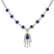 Diamond necklace with Sapphire Royal Mystery3