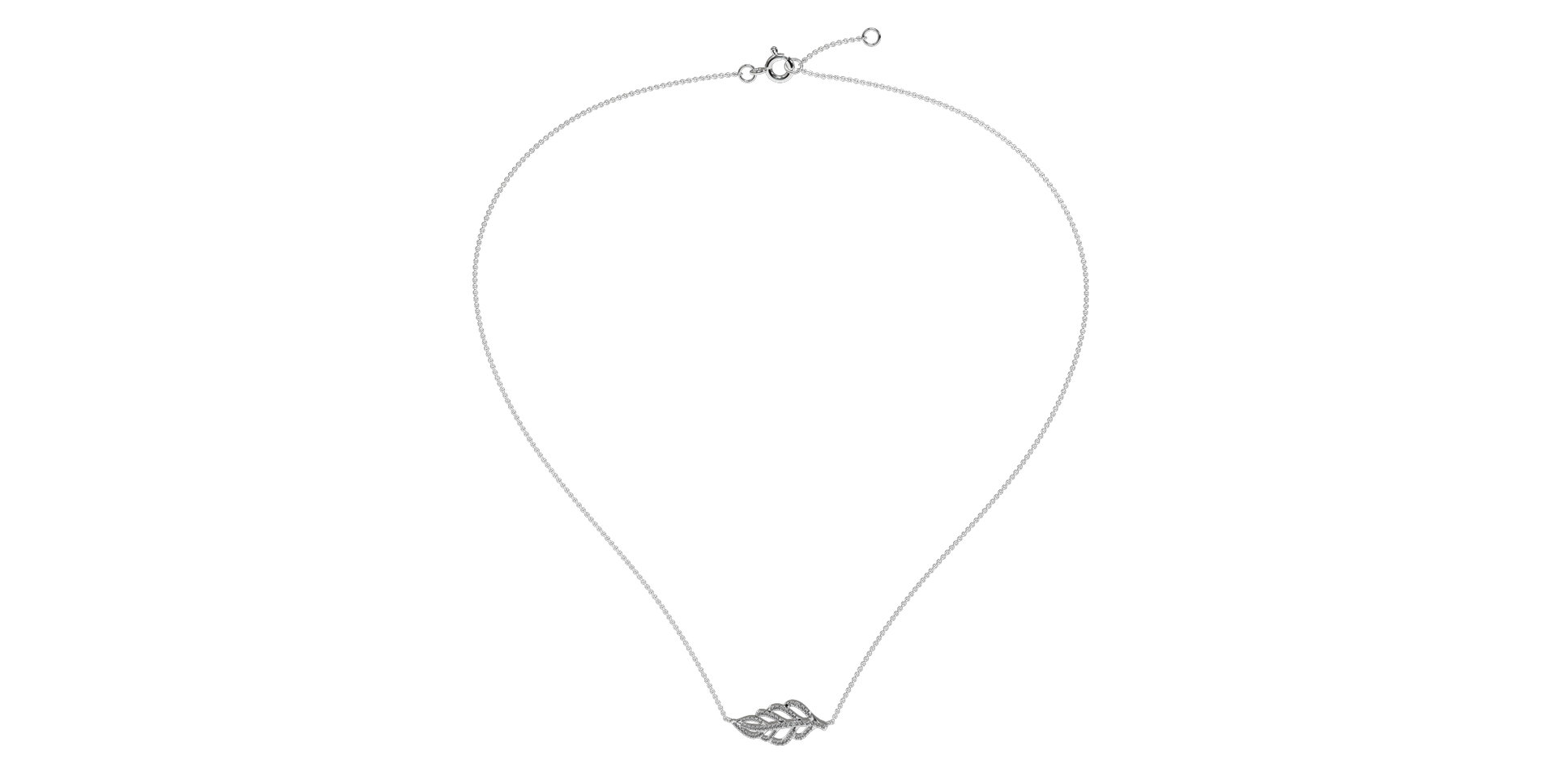 Diamond necklace Diamond Leaf