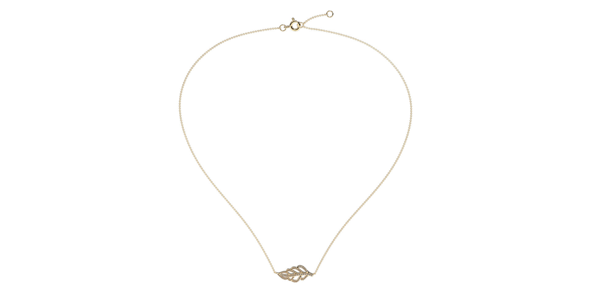 Diamond necklace Diamond Leaf