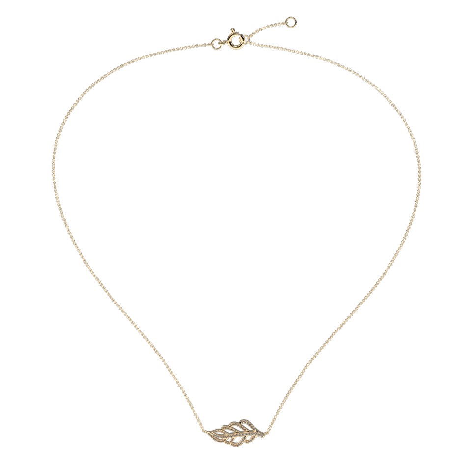 Diamond necklace Diamond Leaf