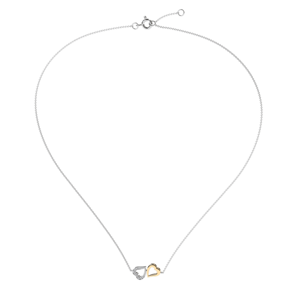 Diamond necklace Lovely Heart