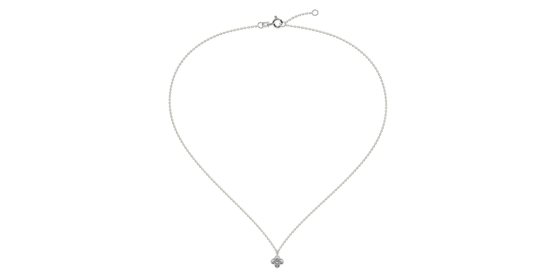 Diamond necklace Lucky Clover
