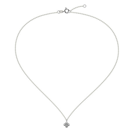 Diamond necklace Lucky Clover