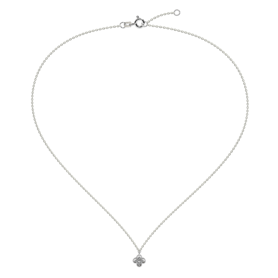 Diamond necklace Lucky Clover