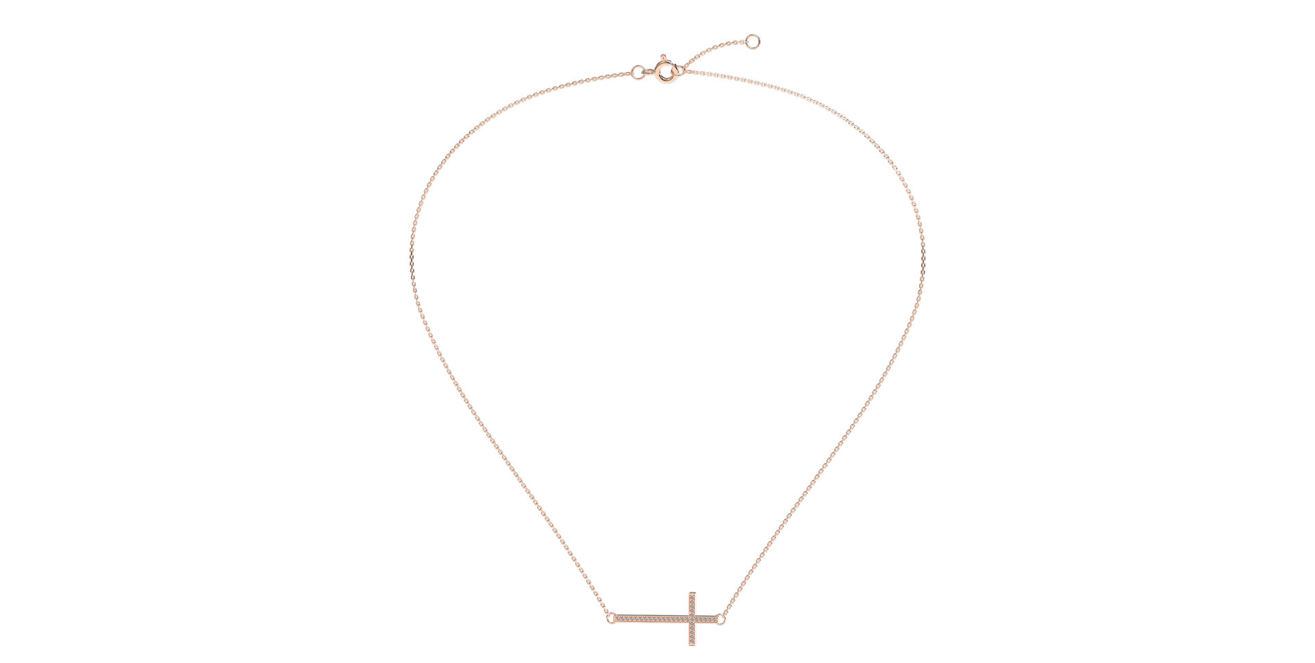 Diamond necklace Cross