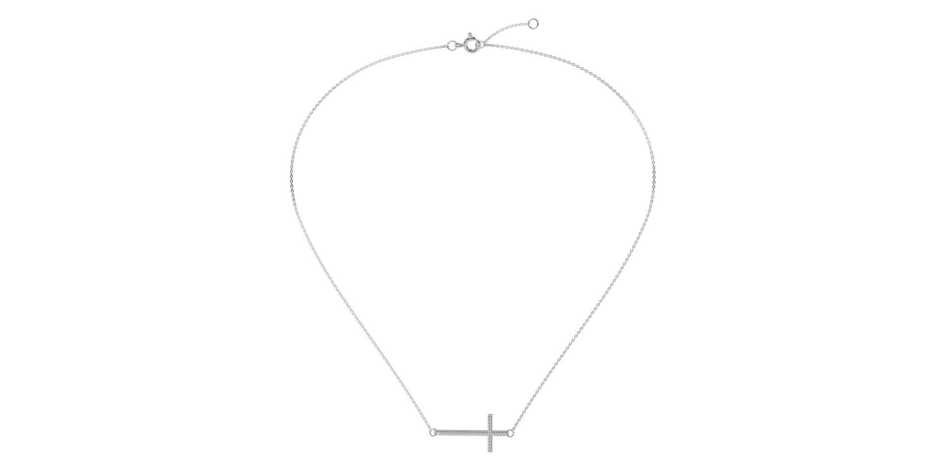 Diamond necklace Cross