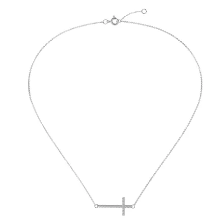 Diamond necklace Cross