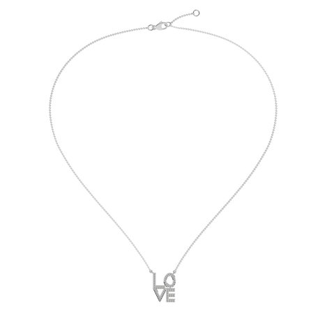 Diamond necklace Love