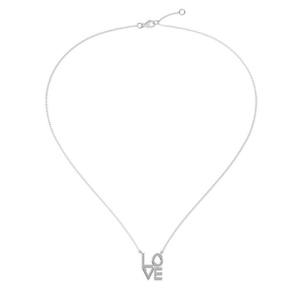Diamond necklace Love