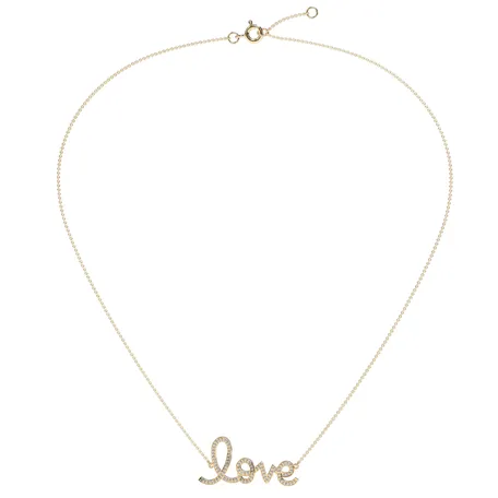 Diamond necklace Love
