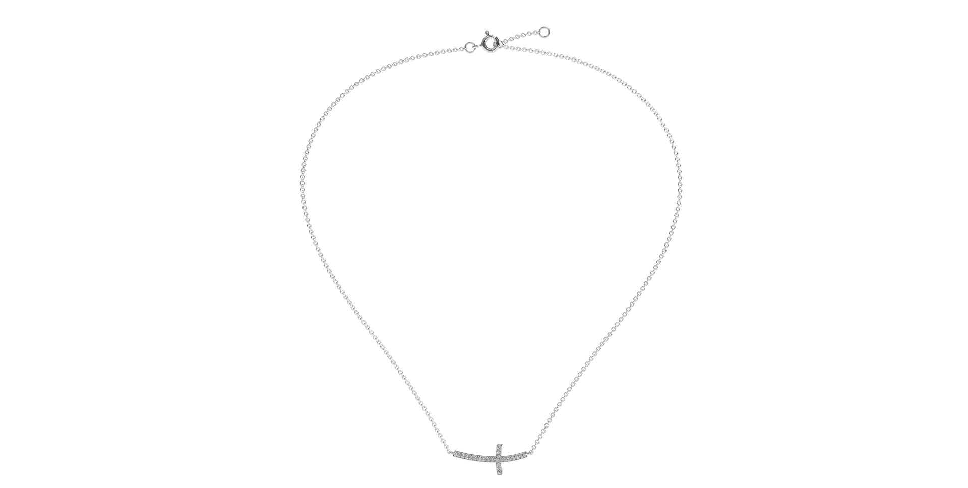 Diamond necklace Cross