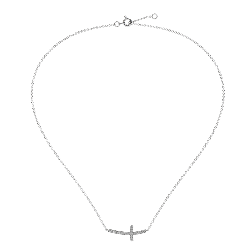 Diamond necklace Cross