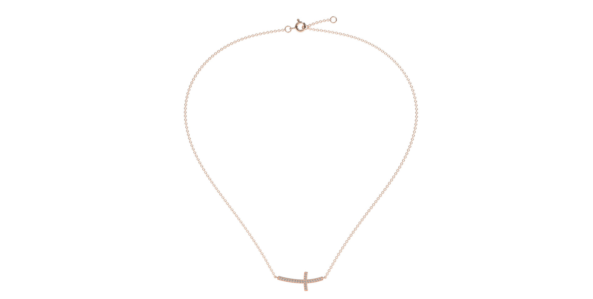 Diamond necklace Cross