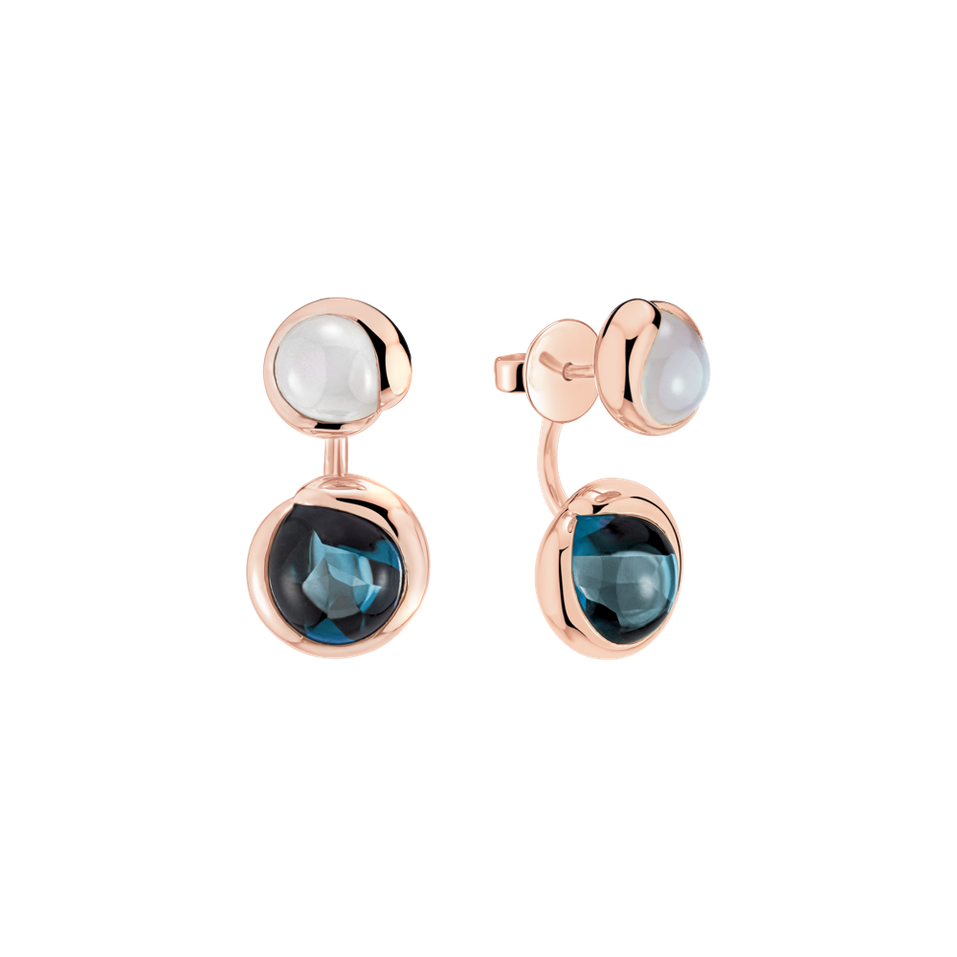Earrings with Moonstone and Topaz Heaven Goddess