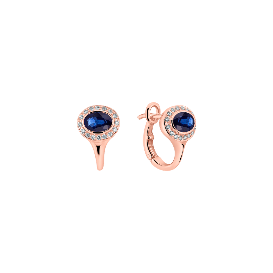 Diamond earrings with Sapphire Witching Dawn