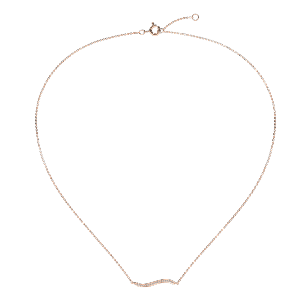 Diamond necklace Wave