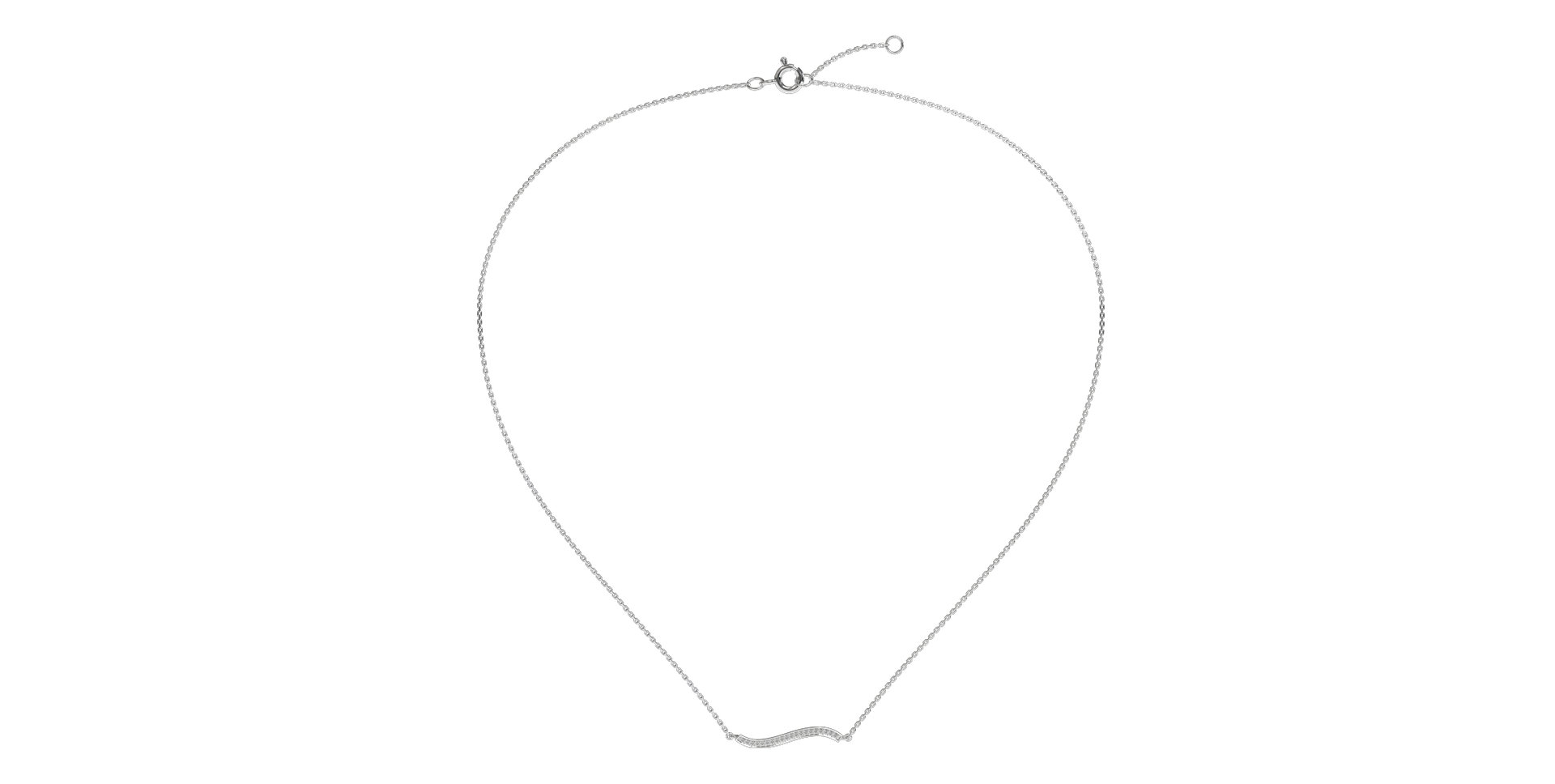 Diamond necklace Wave