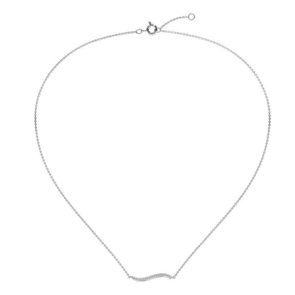 Diamond necklace Wave