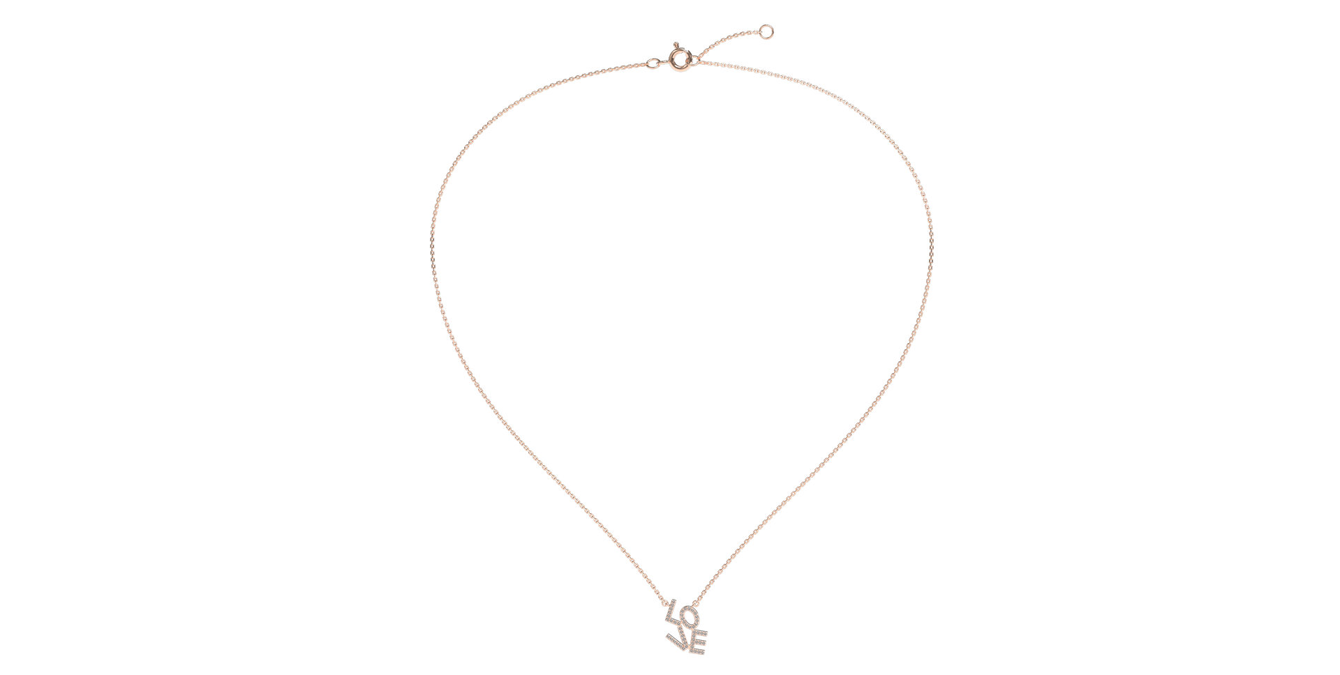 Diamond necklace Sparkling Love