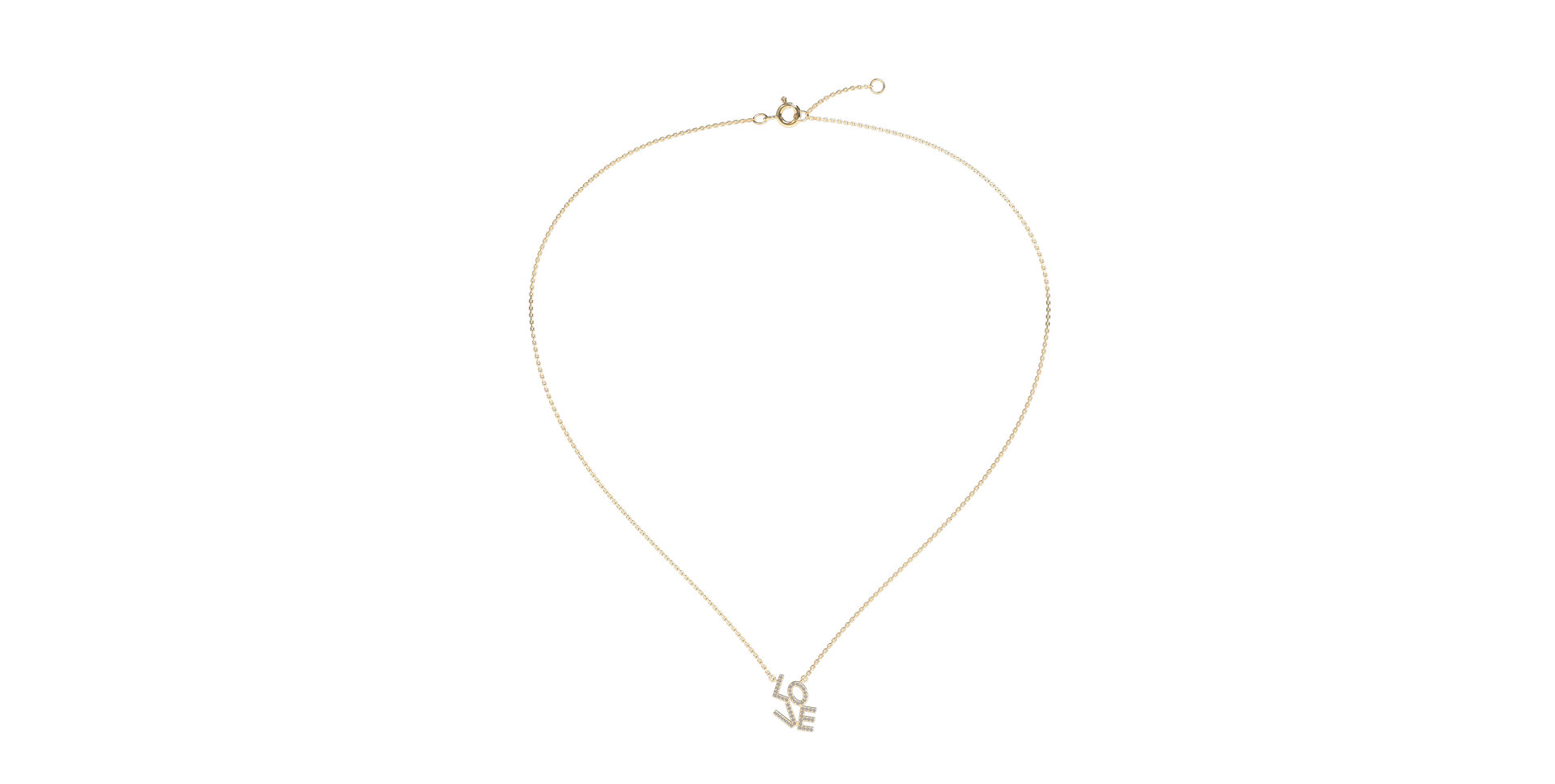 Diamond necklace Sparkling Love