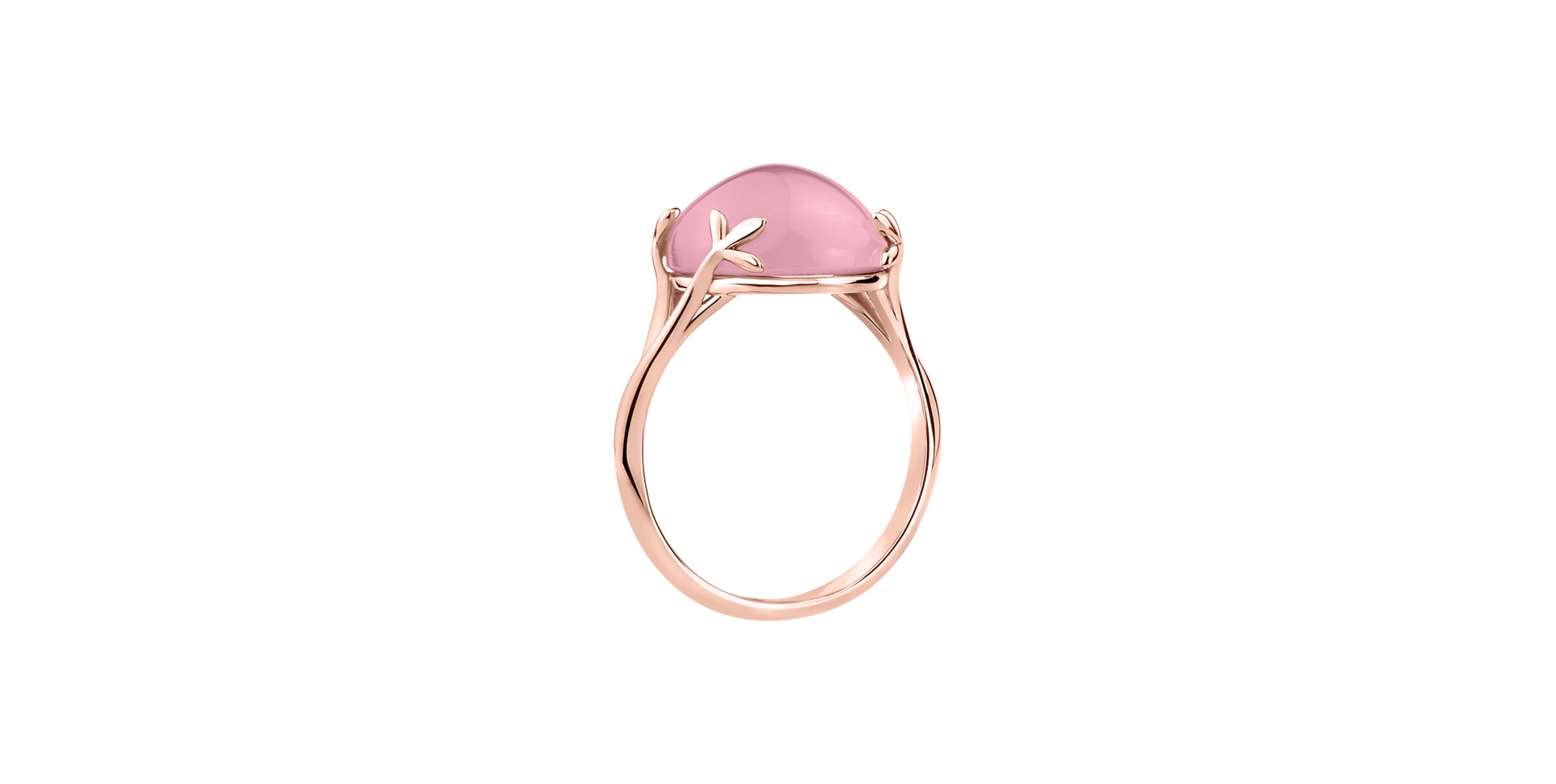 Ring with Rose Quartz Rosary