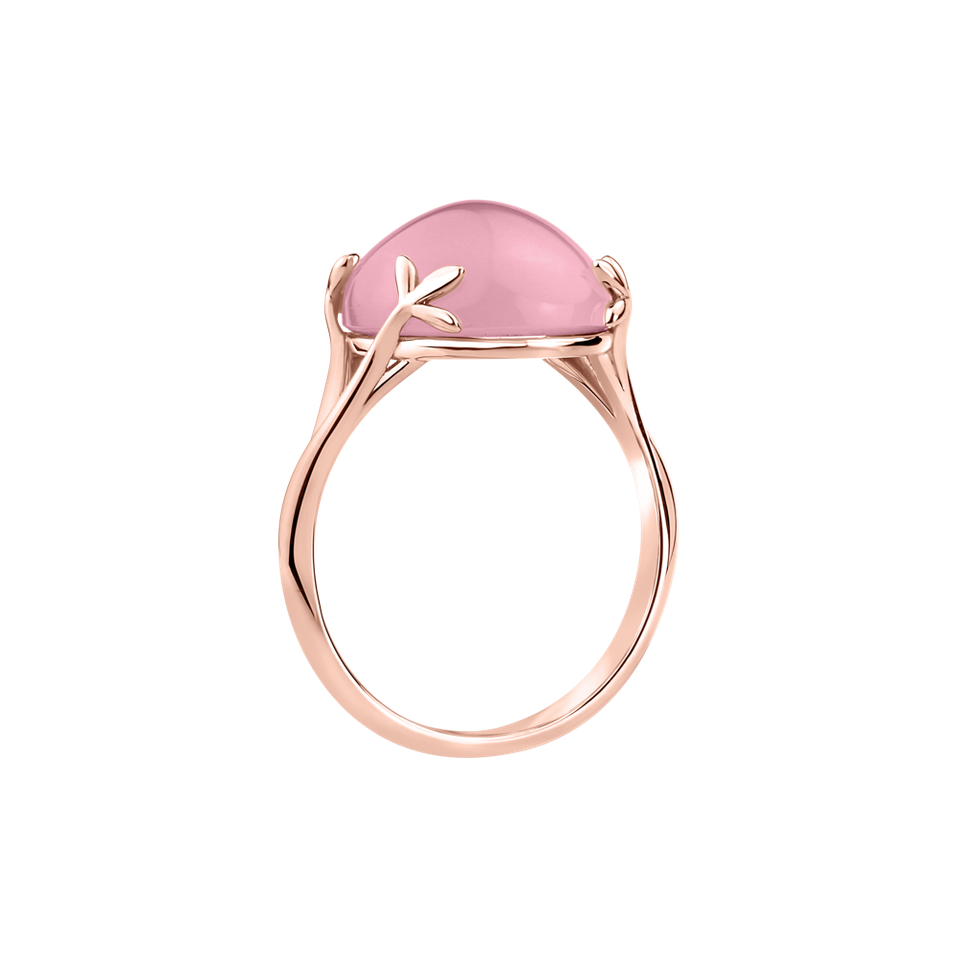 Ring with Rose Quartz Rosary