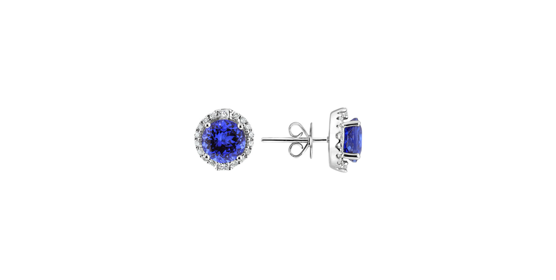 Diamond earrings with Tanzanite Tanzania Dream