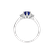 Diamond ring with Sapphire Midnight Serenity3
