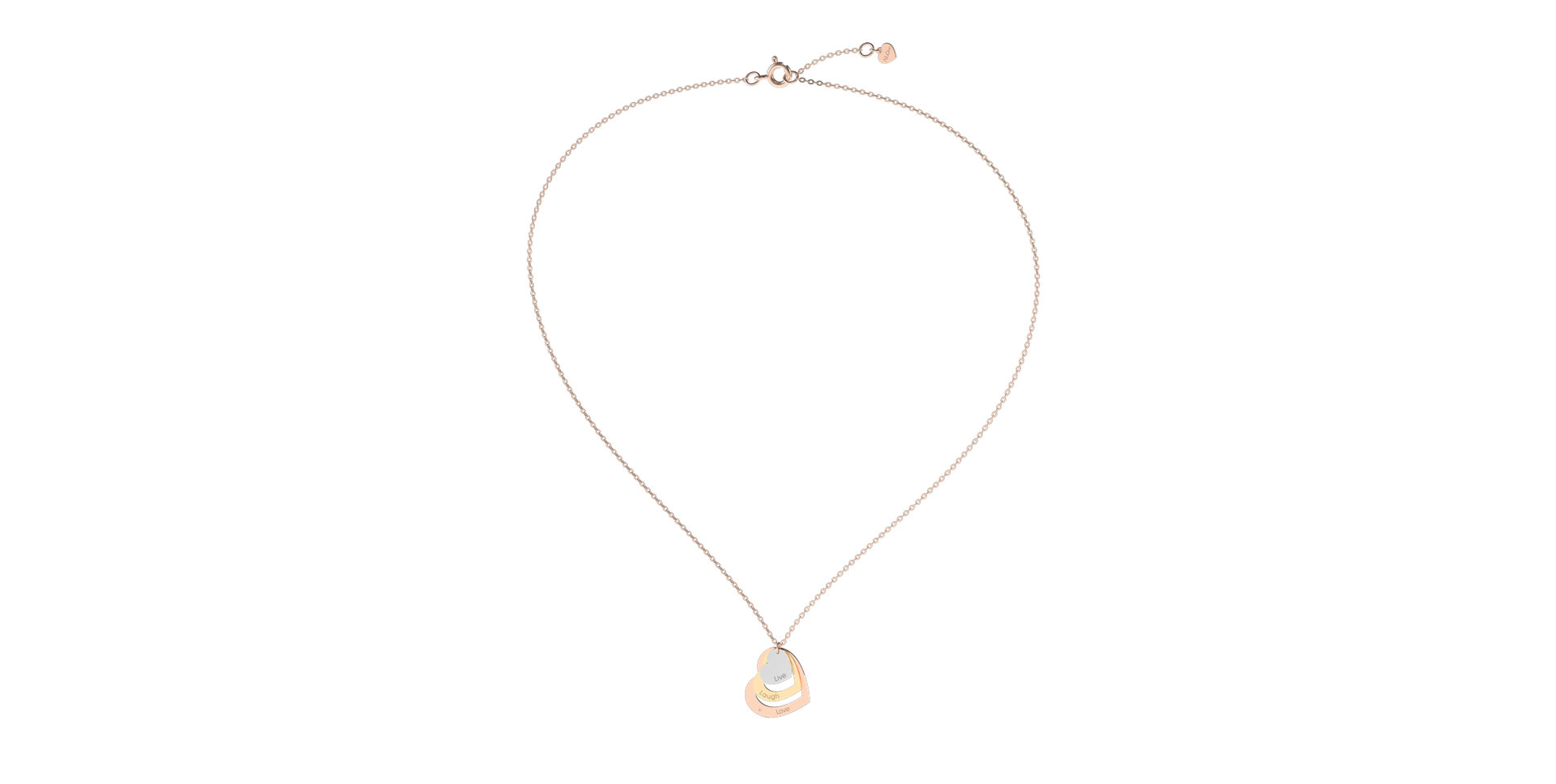 Diamond necklace Live Laugh Love