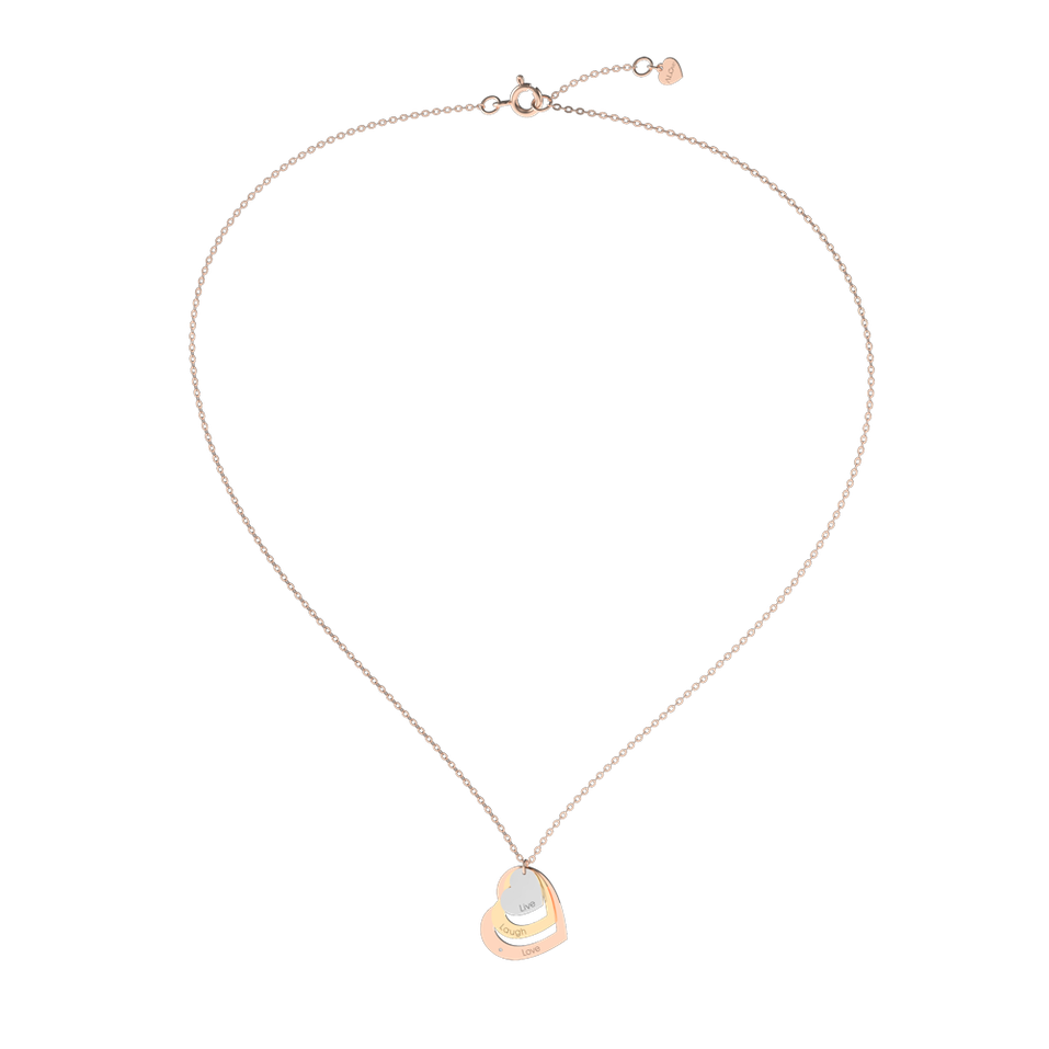Diamond necklace Live Laugh Love