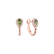 Diamond earrings with Peridote Offering3