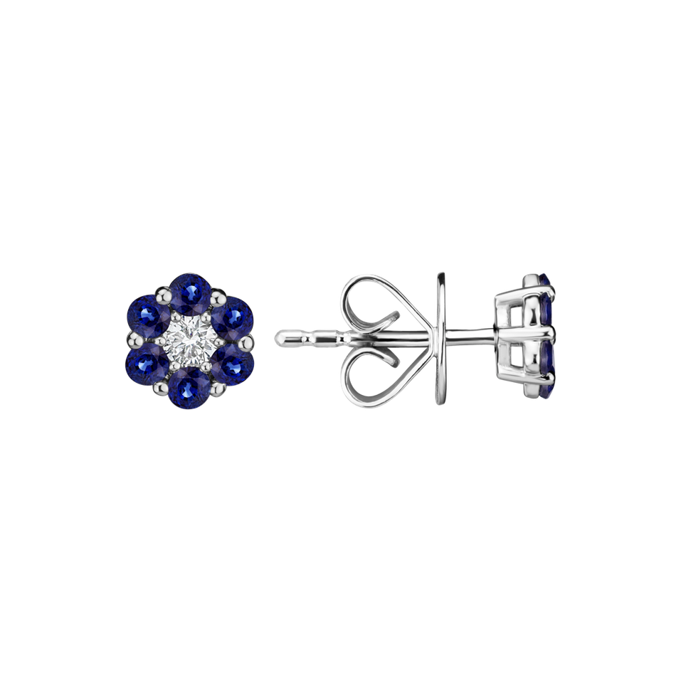 Diamond earrings and Sapphire Eternal Brilliance