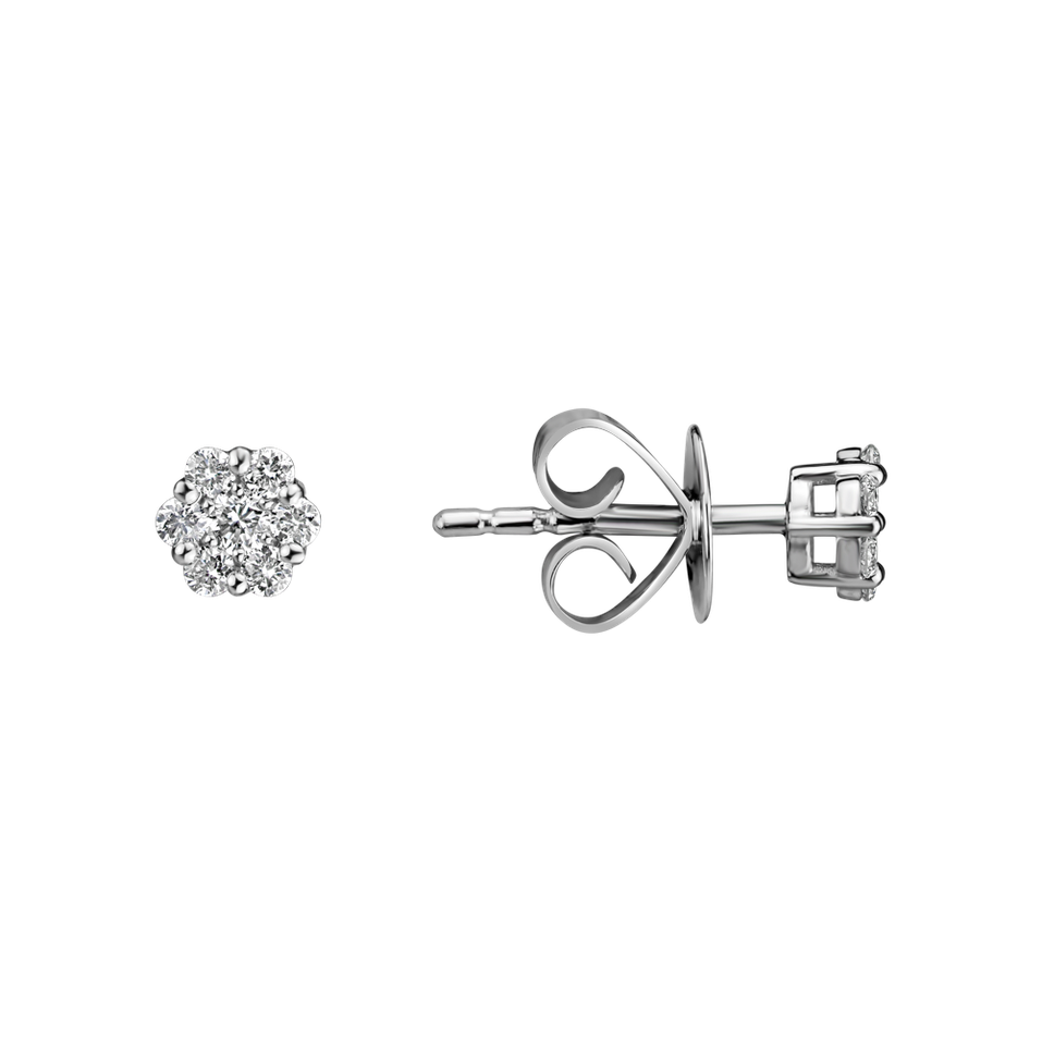 Diamond earrings Shiny Flower