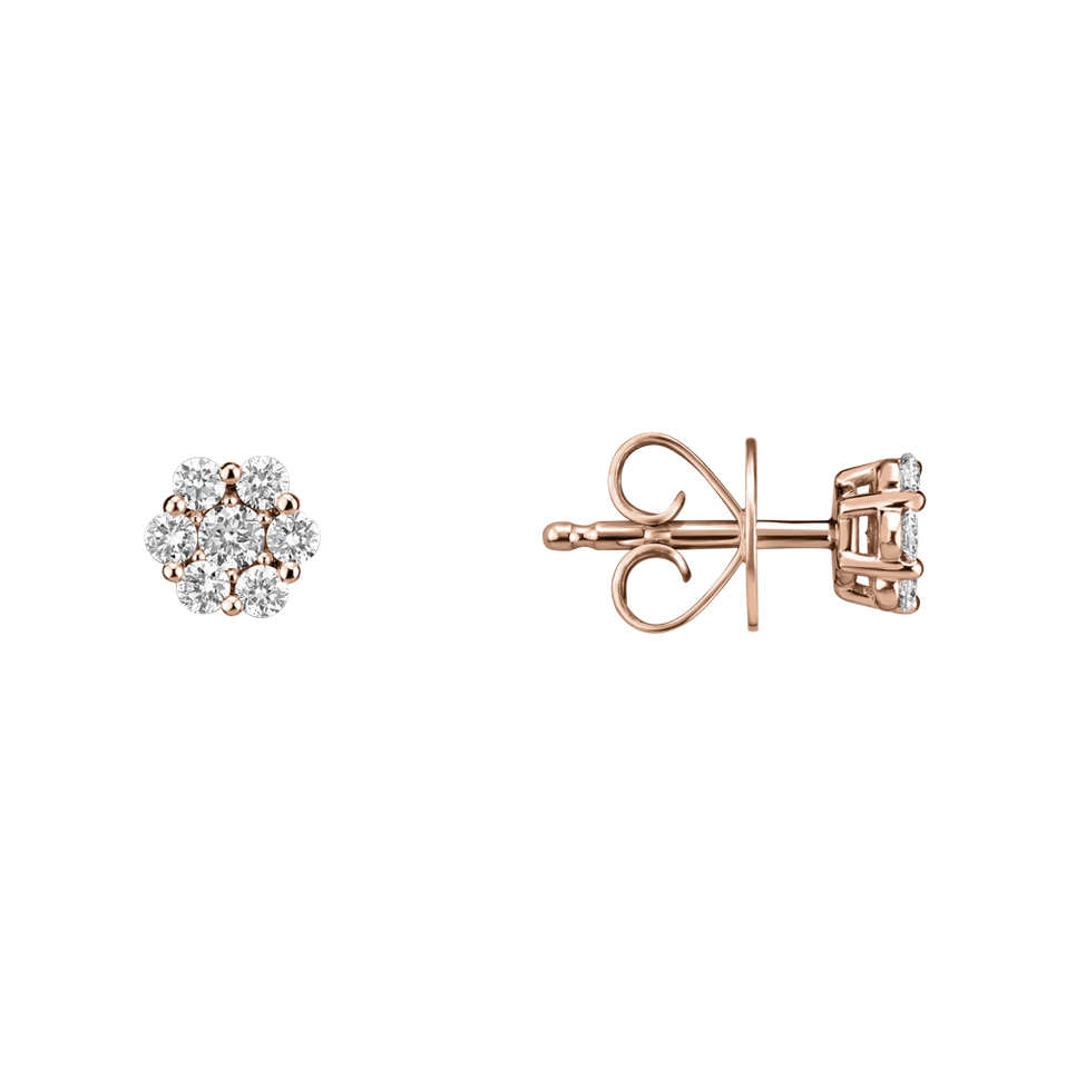 Diamond earrings Shiny Flower