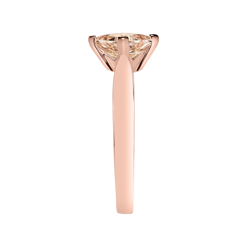 Ring with Morganite Bonbon