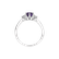 Diamond rings with Amethyst Midnight Serenity3