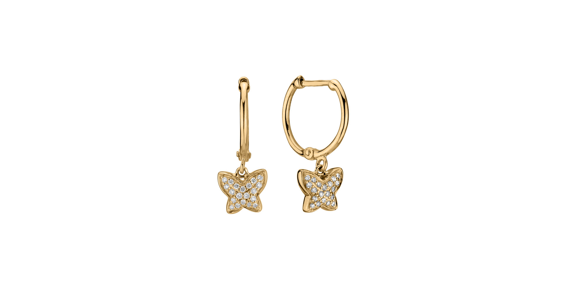 Diamond earrings Amazing Butterfly