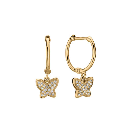 Diamond earrings Amazing Butterfly