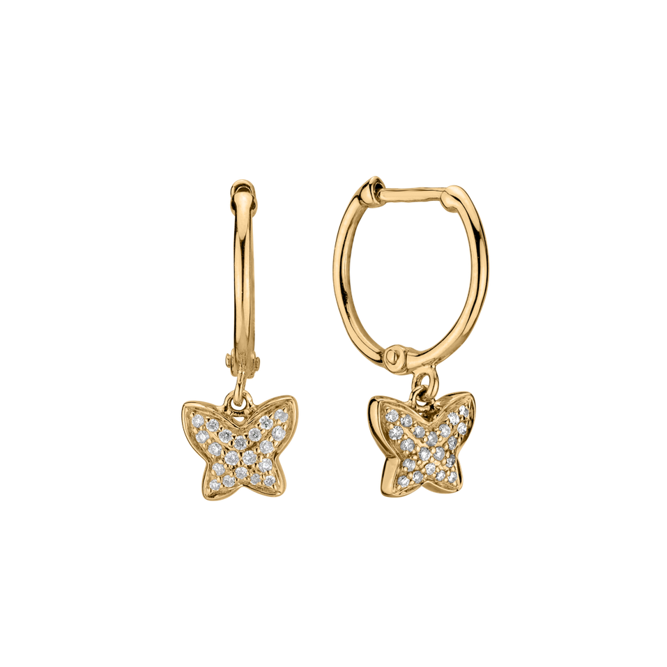 Diamond earrings Amazing Butterfly