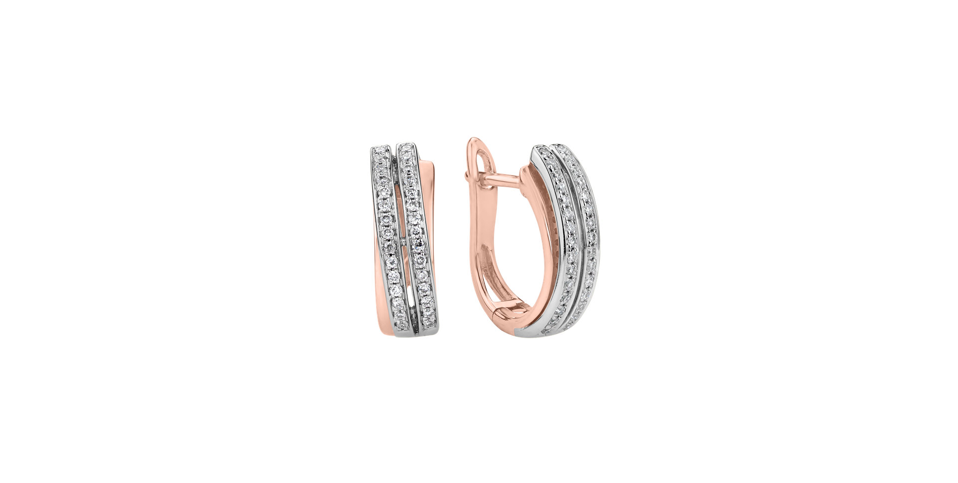 Diamond earrings Precious Sunray