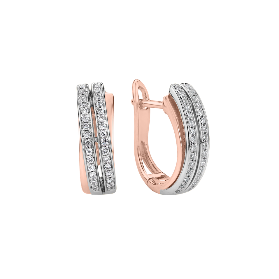 Diamond earrings Precious Sunray