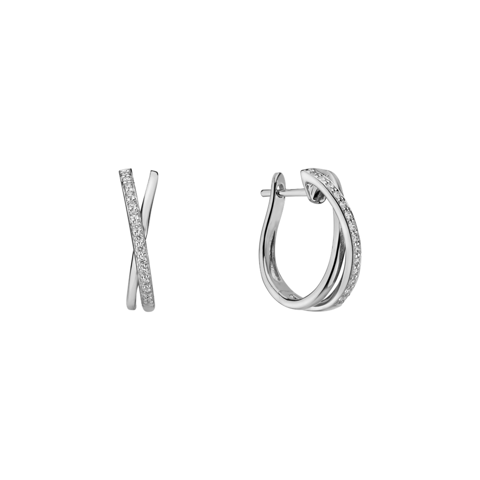 Diamond earrings Radiant Impulse