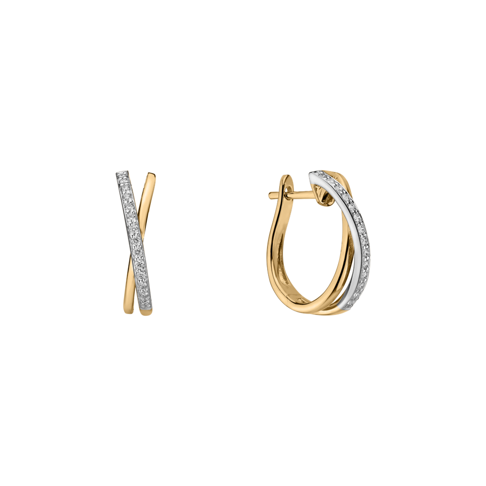 Diamond earrings Radiant Impulse