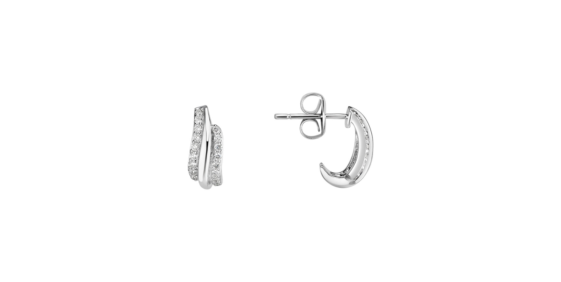 Diamond earrings Sparkling Sea