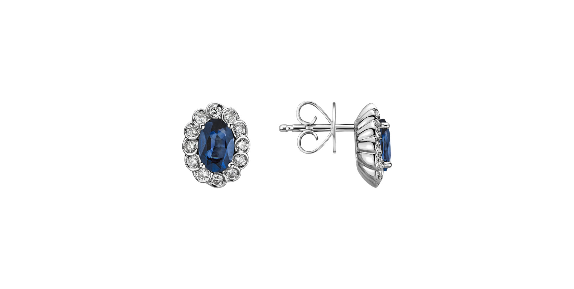 Diamond earrings with Sapphire Brilliance