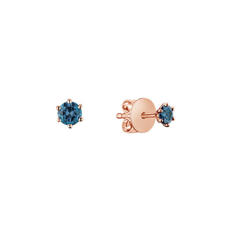 Earrings with blue diamonds Vesper Romance