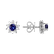 Diamond earrings with Sapphire Frozen Stars3