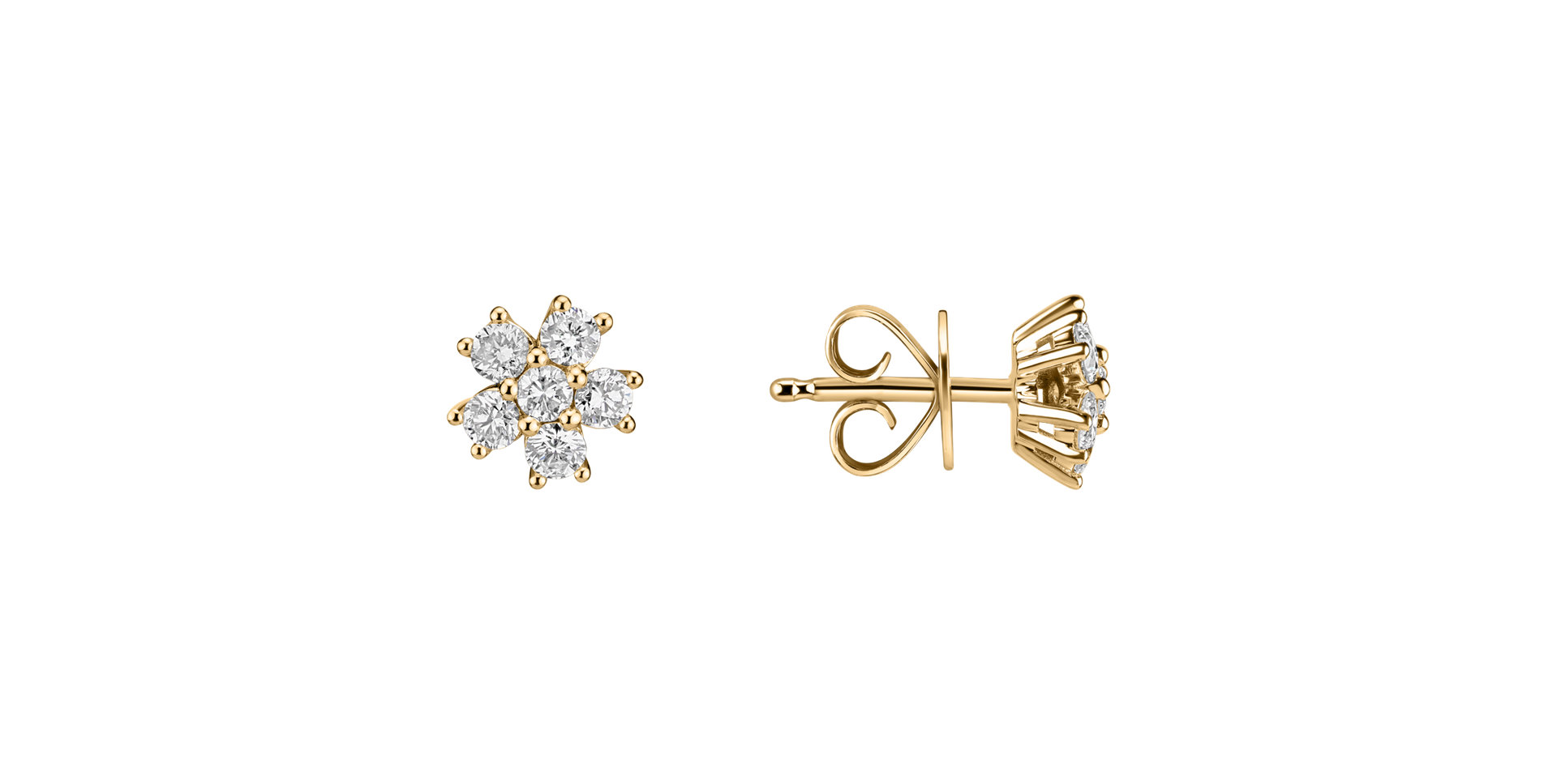 Diamond earrings Sparkless