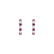 Diamond earrings with Ruby Gem Grace3
